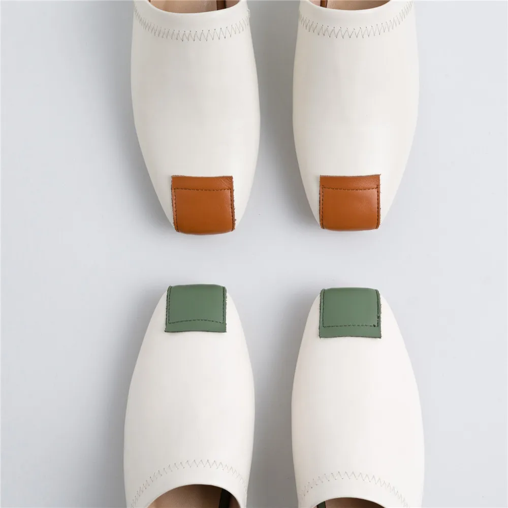 Туфли женские на плоской подошве натуральная кожа цвет белый 34-40 MMS03 | Обувь