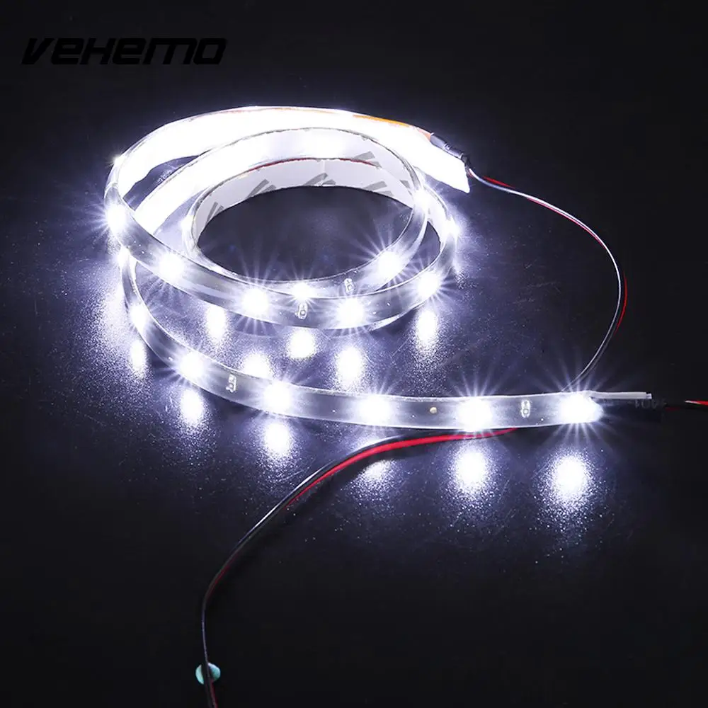 Новинка 60 см 30 SMD Светодиодная белая Гибкая неоновая полоса автомобильное