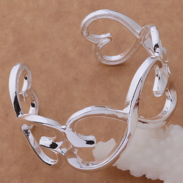 AB125 оптовая продажа серебряного цвета браслет серебряный цвет модные ювелирные