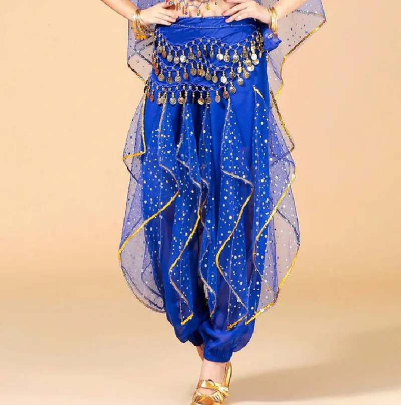 

Women Belly Dance Trouser Woman Belly Dancing Pant Bellydance Egypt Skirt Sequins Professional Tribal Pants Belly Dance Pant