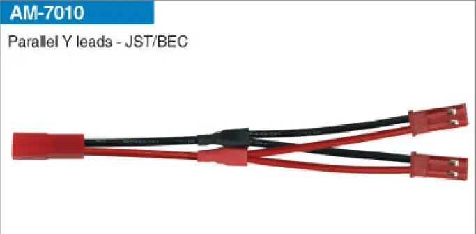 AMASS Parallel Y leads JST/BEC 20 # SIL 10 см AM 7010 (5 шт./пакет)|Детали и аксессуары| |