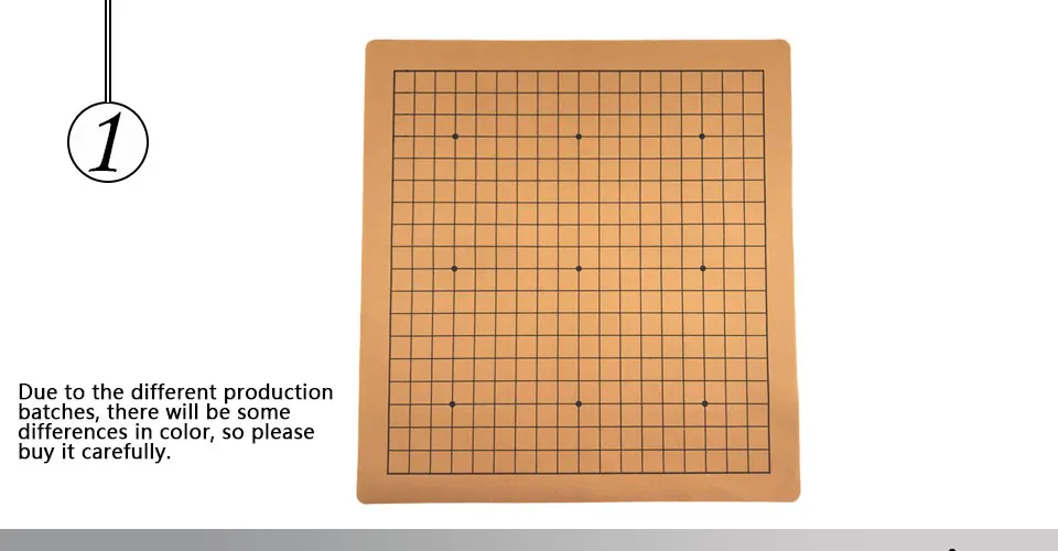 Easytoday Weiqi шахматная доска китайская Go игра шахматная доска Синтетическая кожа замша одна сторона 19 линия стандарт Международный