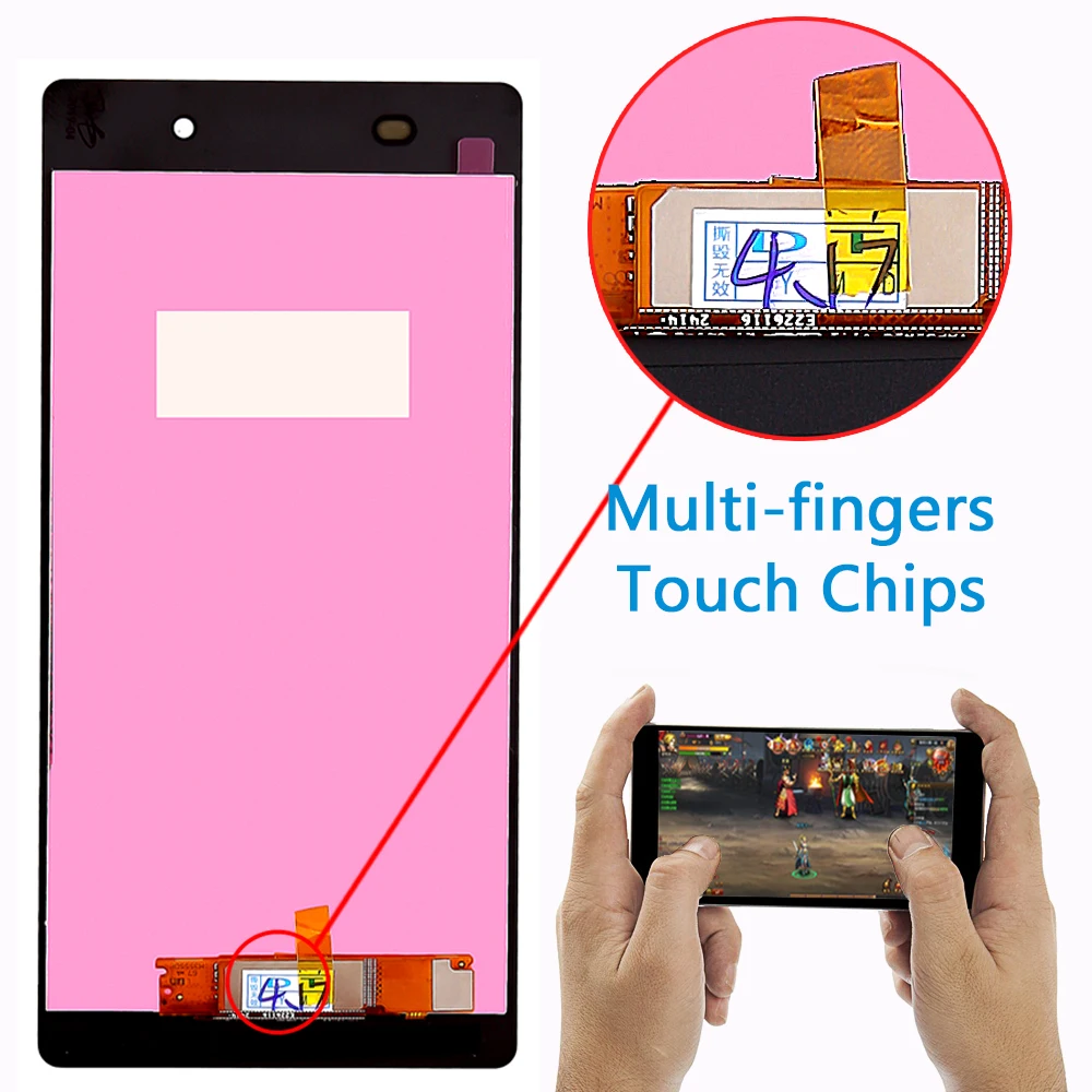 ЖК дисплей для SONY Xperia Z2 с сенсорным экраном дигитайзер сборка Замена D6502 D6503 D6543 lcd +