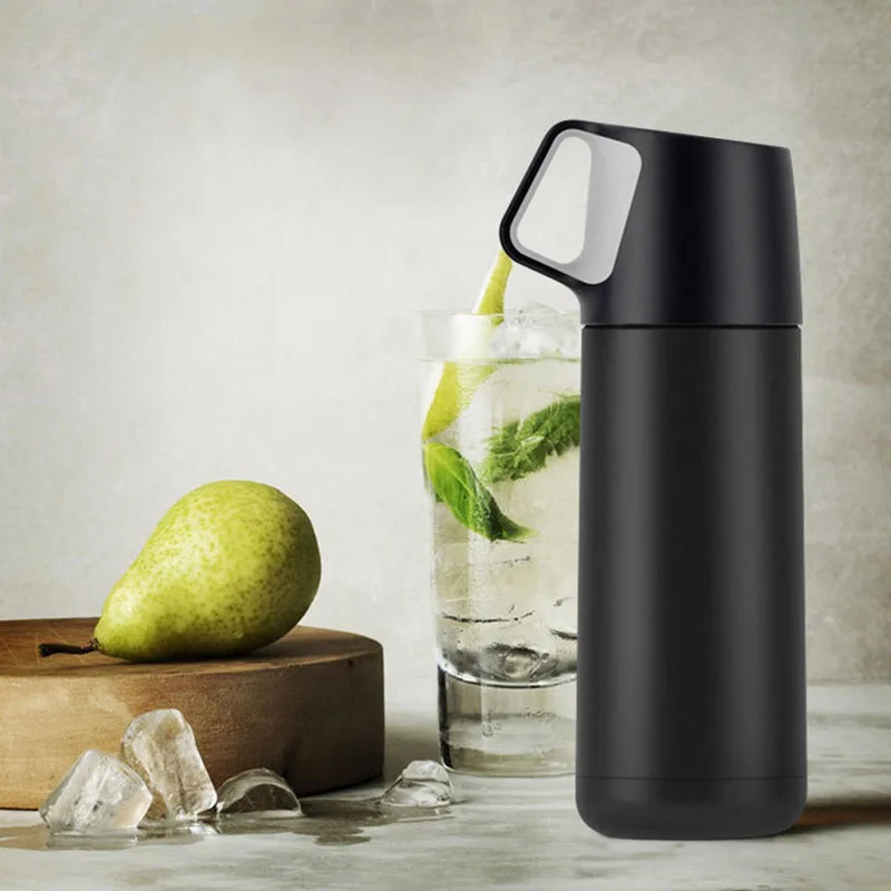 Термос ярких цветов простой модный стиль бутылки для воды зимы нержавеющая сталь