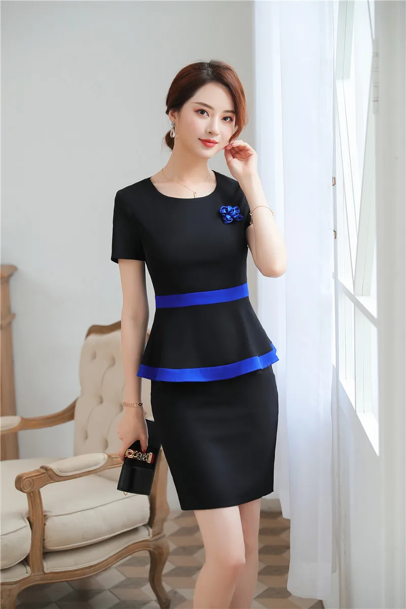 Новинка Белые Официальные деловые костюмы с юбкой и блейзером пальто куртки для