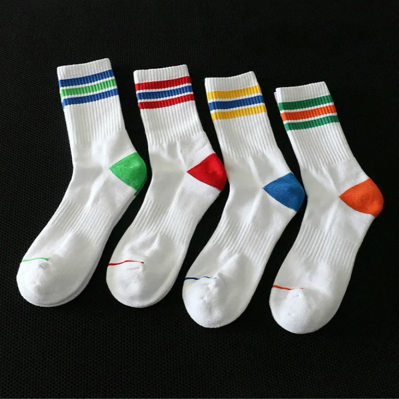 Skarpetki Meskie Носки белые Harajuku Sokken мужские хлопок Высокое качество Толстые Calcetines Hombre