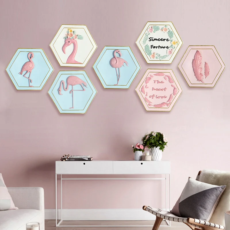 2018 Новый Фламинго настенный скандинавский дом креативные настенные украшения