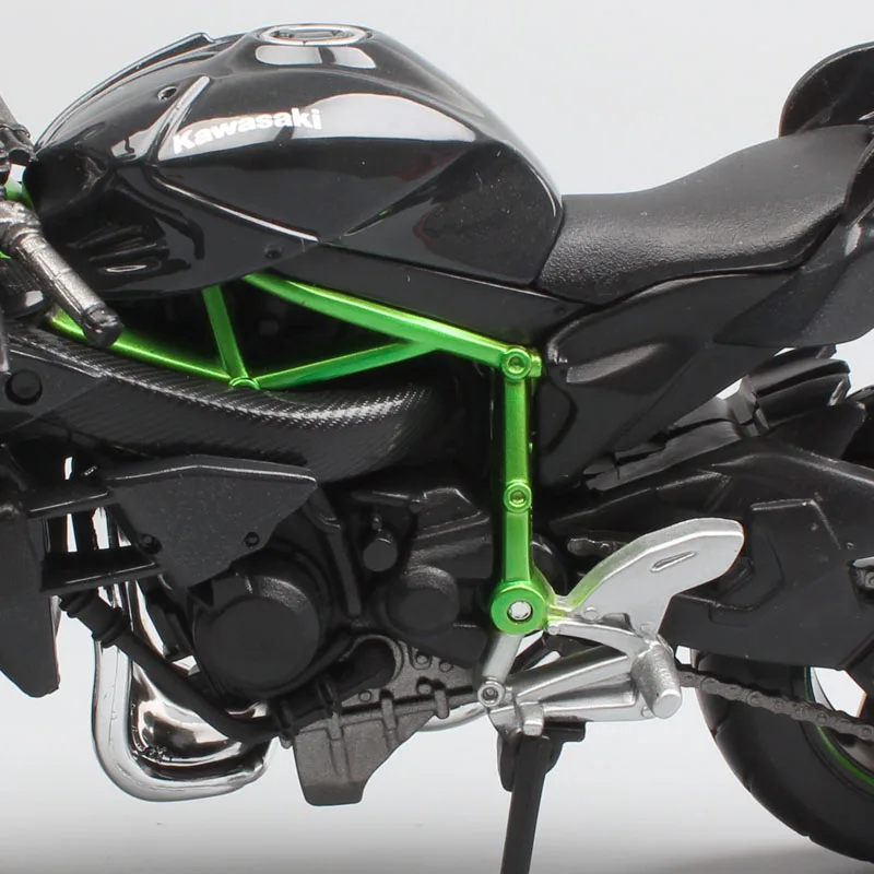 1:12 Масштаб Kawasaki Ninja H2 H2R литье под давлением спортивный велосипед трек гоночный мотоцикл supercharged модели миниатюры велосипед игрушка для ребенка