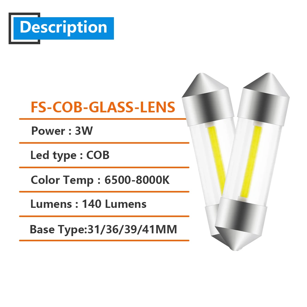 YM E-Bright 50 шт. монолитный блок светодиосветодиодный C5W 31 мм 36 39 41 автомобильный