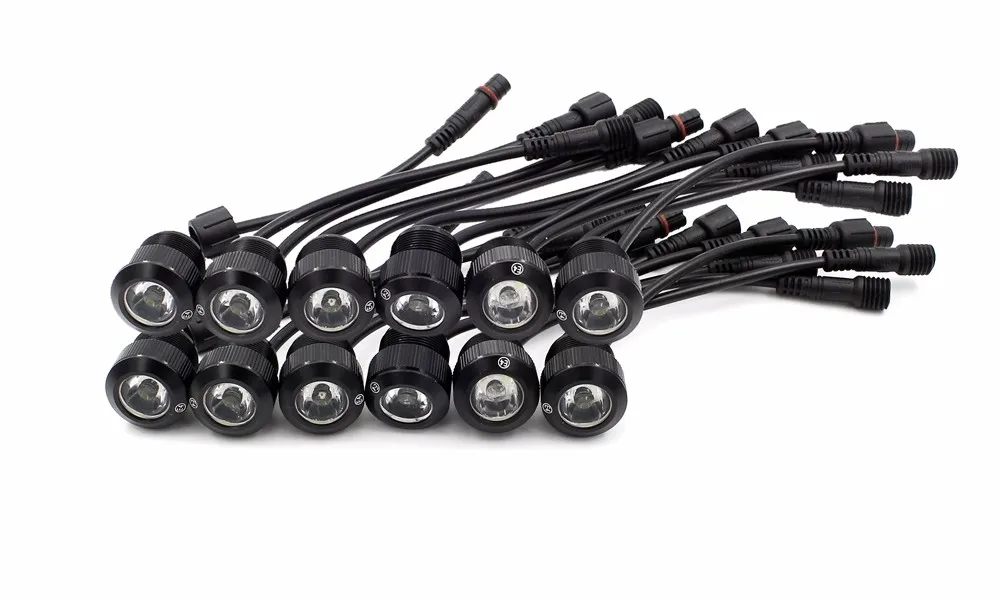Yituancar 12 шт./компл. светодиодный автомобильный Стайлинг Eagle Eye дневного внешнее Противотуманные фары DC12V белый/желтый указатель поворота руля ламп