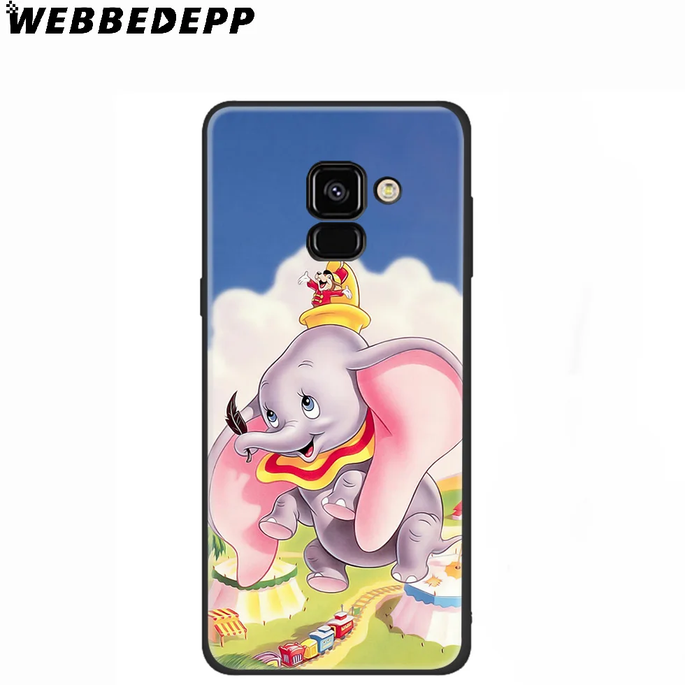 WEBBEDEPP Dumbo силиконовый чехол для Samsung Galaxy A3 A5 A6 A7 A8 A9 A10 A20 A30 A40 A50 A70 M10 M20 M30 |