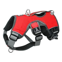 pet dog harness for big large dogs vest adjustable strong outdoor reflective harness service dog supplies accessories products