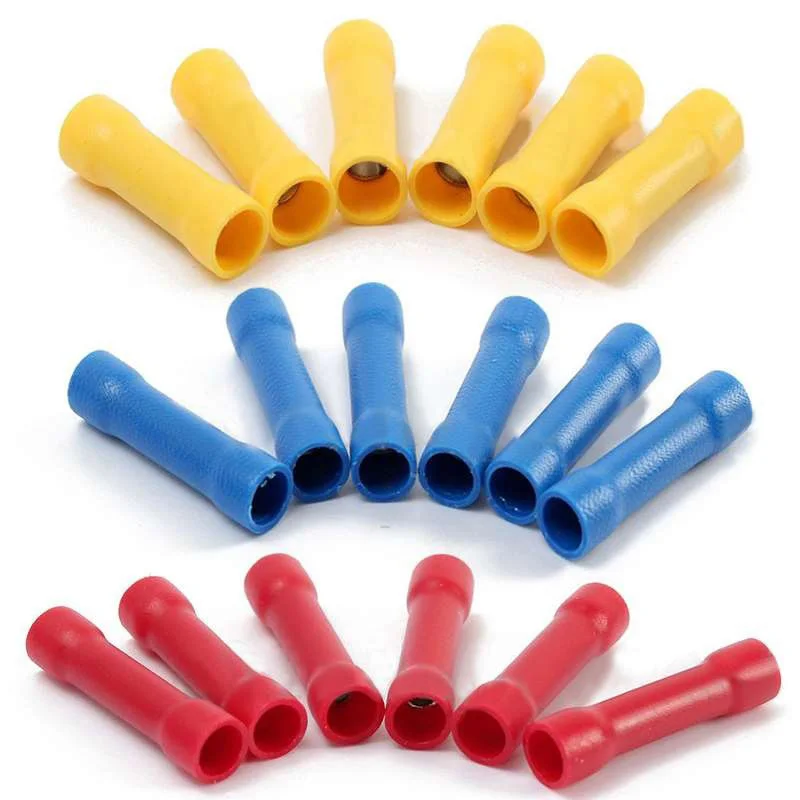 Insulated Straight Long Wire Butt Connector Electrical Crimp Terminals CLH@8