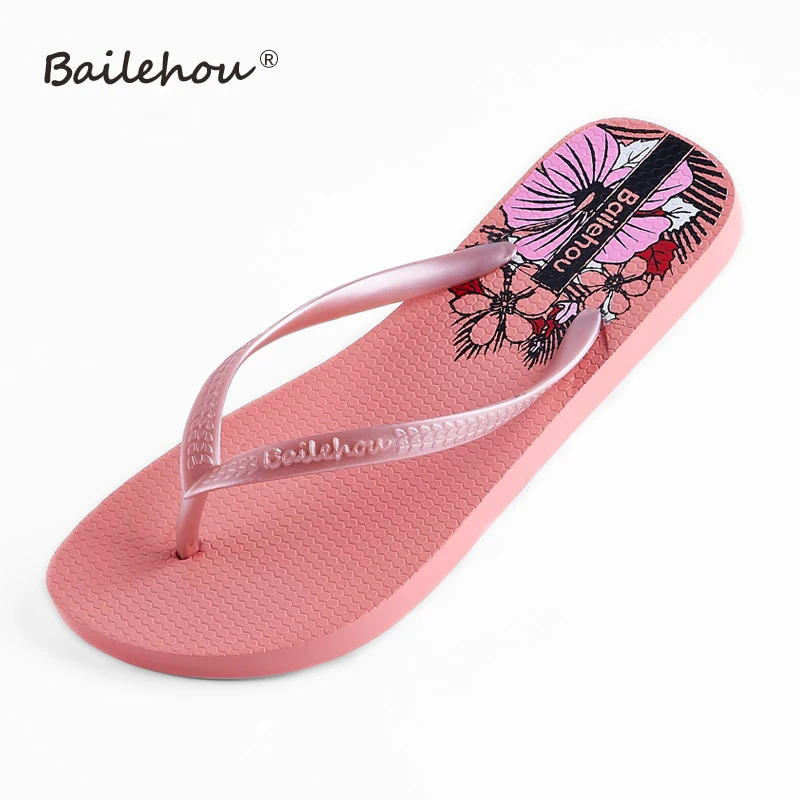 Bailehou женские дизайнерские пляжные шлепанцы летние уличные сандалии Сланцы на