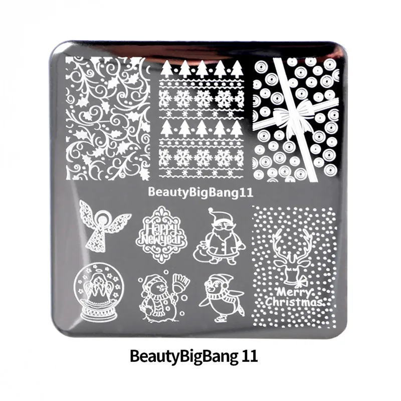 BeautyBigBang 10 шт. Набор тарелок для ногтей Лето Хэллоуин шаблон дизайн ногтей печать для ногтей лак шаблон набор