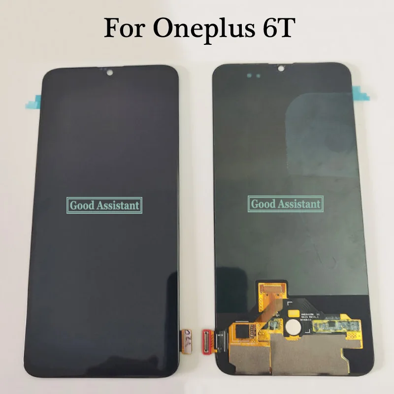 Оригинальный AMOLED черный 6 4 дюймов для мобильного телефона OnePlus 6T 1 + 6t A6010 A6013 ЖК