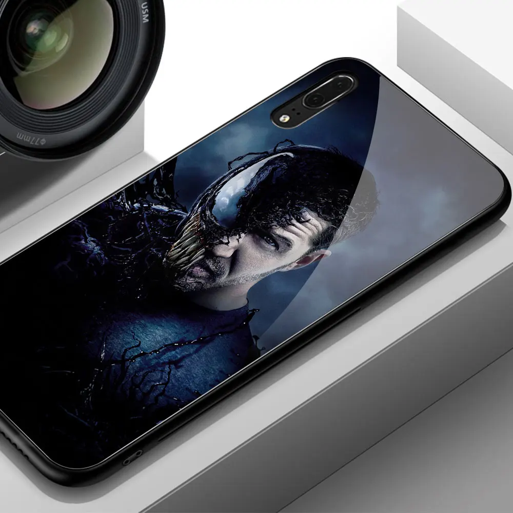 Для huawei P20 Lite чехол Venom Marvel закаленное стекло для huawei mate 9 10 Pro P10 P20 Lite Note 10 mate 20 Pro Honor v10 - Цвет: 02690