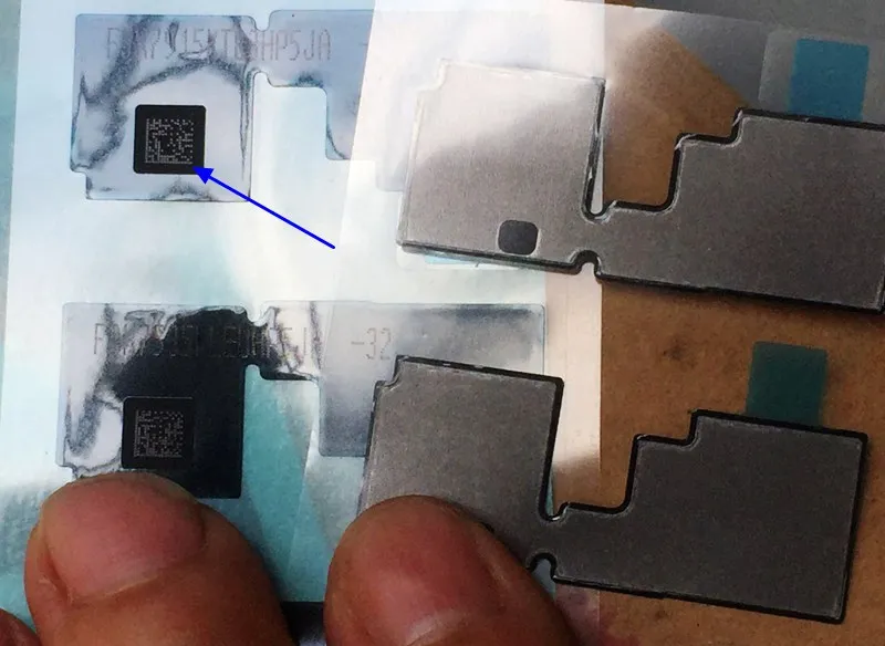 5 шт. для iphone7 7 P 8 8 P X материнская плата ремонт охлаждающие наклейки с печатным кодом Материнская плата Щит наклейки для рассеивания тепла
