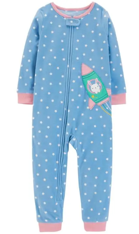 Blue rocket Детская одежда, bebes, комбинезон с воротником, флисовые пижамы для новорожденных, одежда для маленьких мальчиков, одежда для маленьких мальчиков, комбинезоны, верхняя одежда - Цвет: Blue rocket