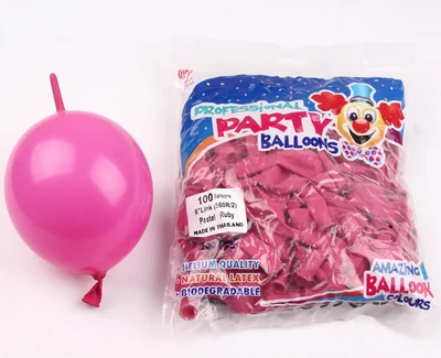 100pcs/lot 6 inch tail anniversary party balloons decoration birthday toys line blobos standard colors | Дом и сад