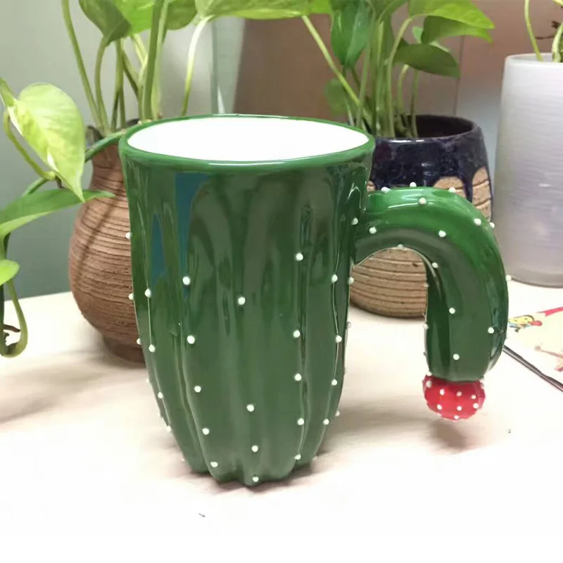 3D Керамическая Кружка С КАКТУСОМ забавная кружка для чая молока кофе Офисная