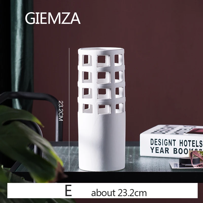 E GIEMZA One Tower ваза Средиземноморский Маяк сине-белые вазы башни керамика Китай маленький или средний пол свадьба - Цвет: E