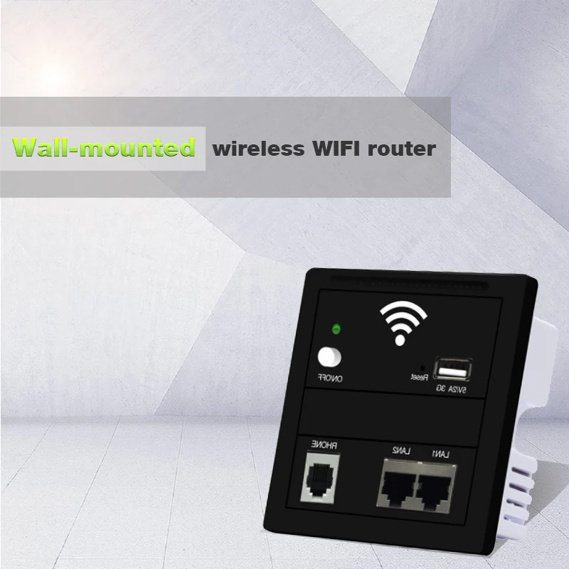 150 Мбит/с в стене WiFi точка доступа Беспроводная розетка AP для отеля WiFi проект поддержка AC управление RJ45 RJ11 WPS шифрование