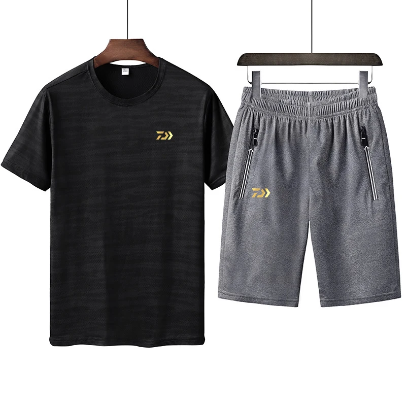 2019 DAIWA комплект одежды для рыбалки Спортивная дышащая футболка и штаны на