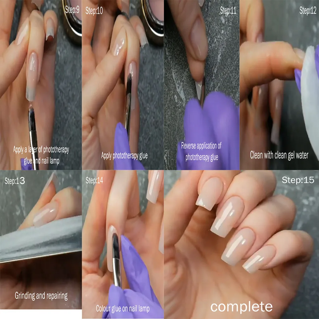 Модный дизайн ногтей Fibernails стекловолокно для акрилового маникюрного салона стекловолокно для наращивания ногтей волокна Прямая
