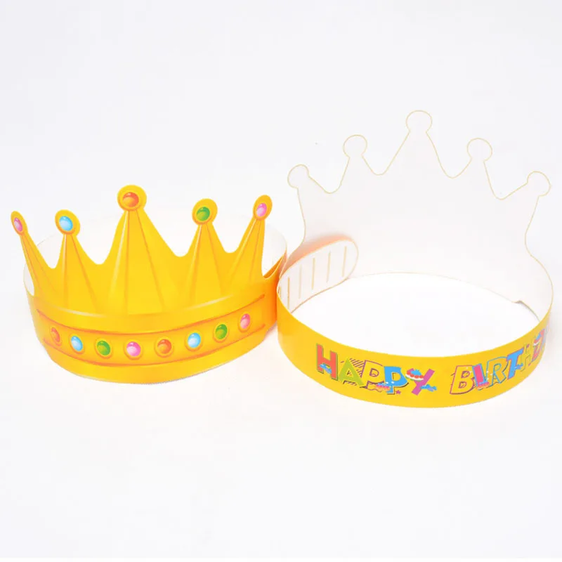 10 шт. Регулируемый Бумага празднование Корона Форма участник шляпу День рождения