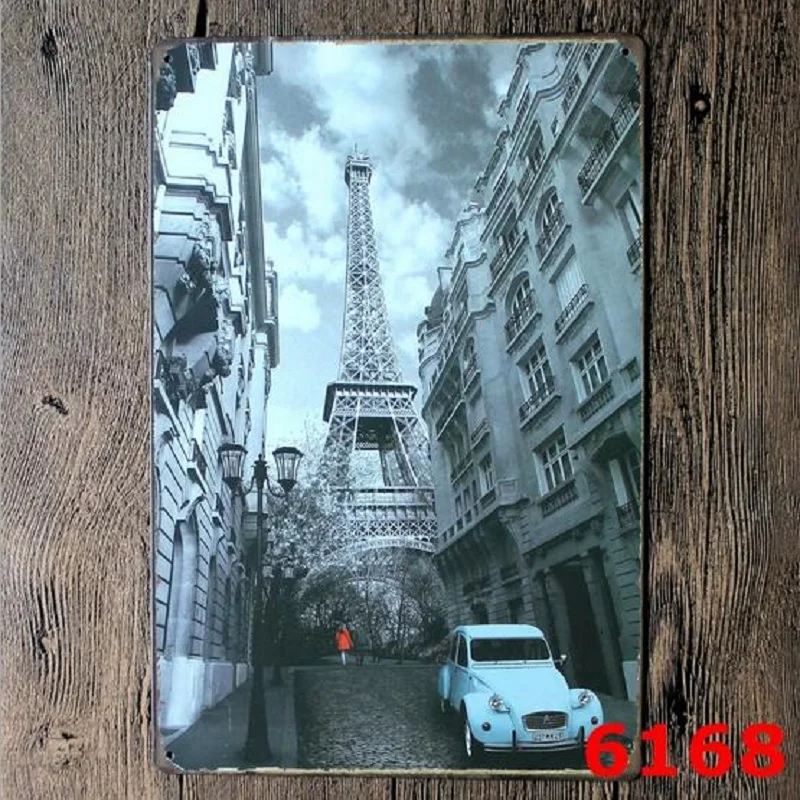 Классический автомобиль Placa Decorativa Старинные Металлические Знаки олова ремесла