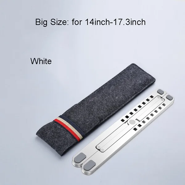 for 14 - 17.3 inch Подставка для ноутбука портативный 8 Регулируемый Настольный охлаждающий держатель для ноутбука складной Ультра для MacBook air 11 pro 13 14 15,6 17,3 дюймов - Цвет: for 14 - 17.3 inch