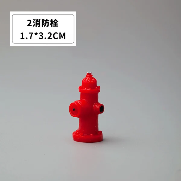 fire hydrant BAIUFOR миниатюры мини цветок кровать пожарный гидрант уличный светильник индикатор почтовый ящик модель Фея садовый декор Террариум фигурки - Цвет: fire hydrant