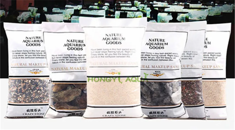 Аквариум ландшафтный макияж песок сумасшедший камень вода трава ландшафт