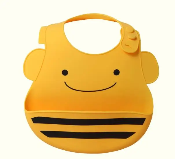 bee VIP Ссылка для SKHP мультфильм кремнезема силиконовый Слюнявчик - Цвет: bee