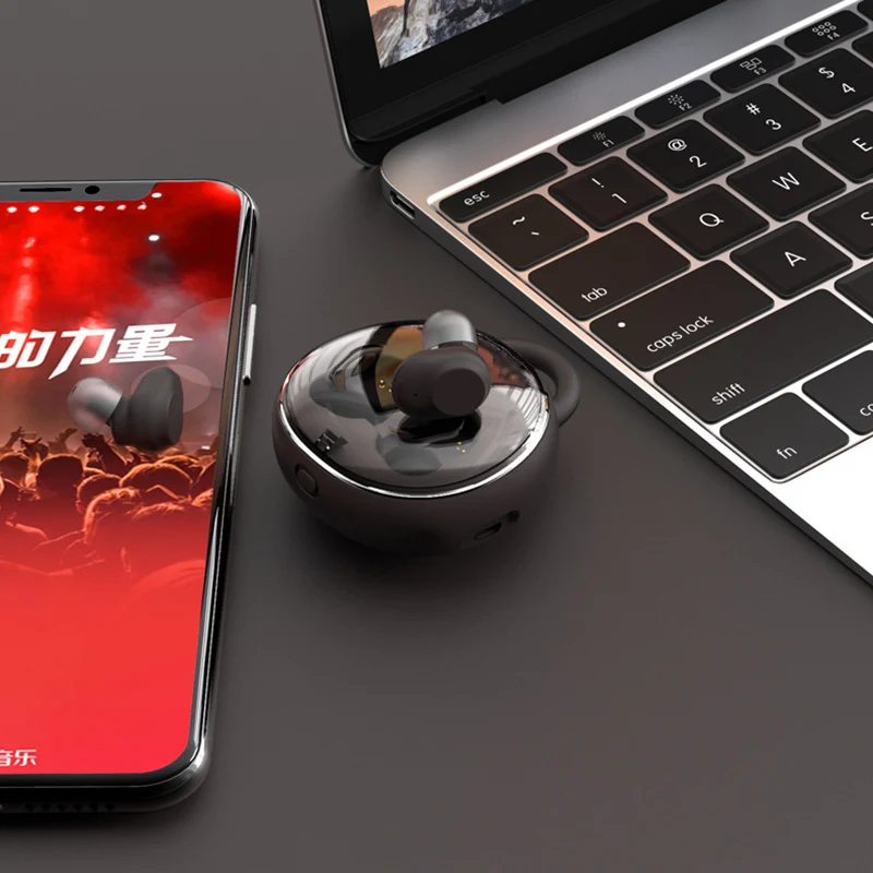 IKSNAIL Беспроводной наушники стерео Bluetooth со встроенным HD микрофон и зарядки чехол |