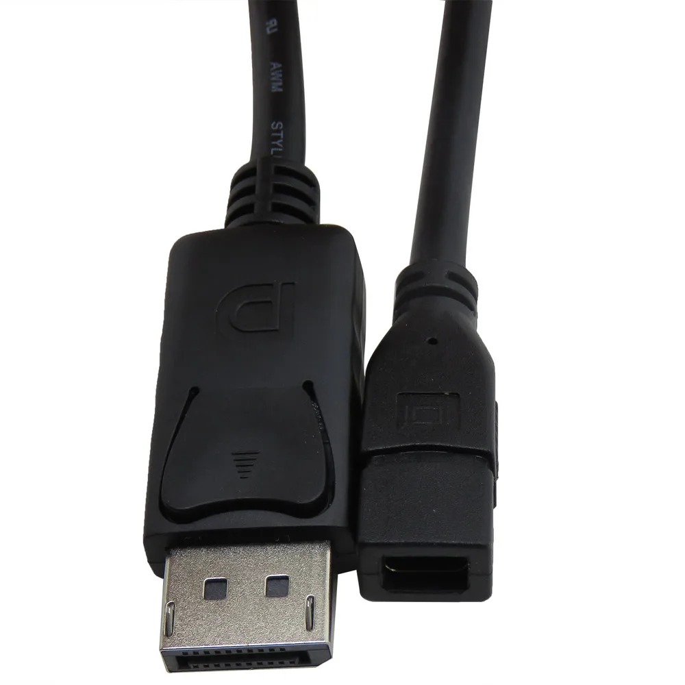 Адаптер DisplayPort для Mini displayport dp папа Женский адаптер конвертер кабель 30 см ПК Lenovo dell