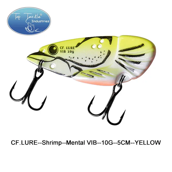 10G Yellow CF креветка VIB Металл VIB длинная приманка 6 г 8 г 10 г - Цвет: 10G Yellow