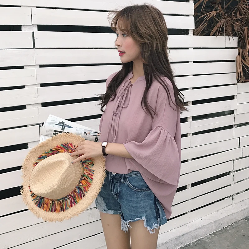 Женская модная Повседневная шифоновая рубашка хит продаж Осень зима 2019|Рубашки| |