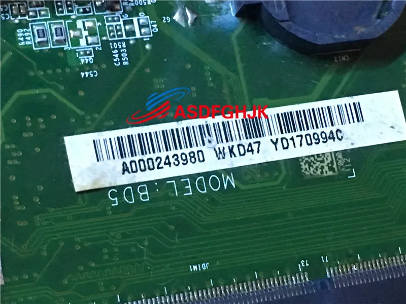 Подлинная для Toshiba Satellite C70 материнская плата DA0BD5MB8D0 A000243980 TESED OK