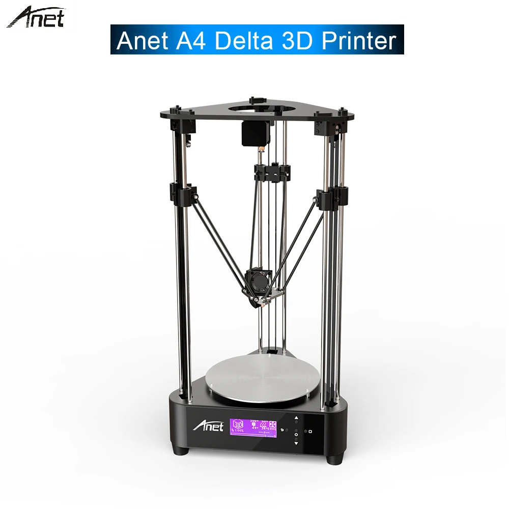 Оригинальный ANET A4 Дельта DIY 3D принтеры рама из алюминиевого сплава 3d принтер