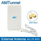 3G 4G LTE антенна LTE mimo Антенна 2 * SMA-male TS9 CRC9 разъем с 2M 700  2600 МГц 88 дБи для маршрутизатора Huawei B315 E3372 E8372