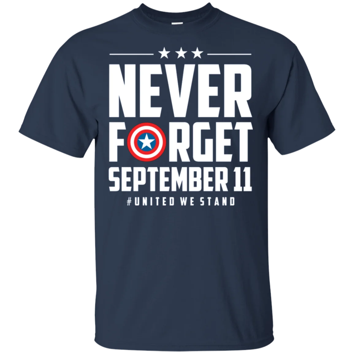 Never Forget September 11 # USA We Stand футболка черно-темно-синяя для мужчин-женщин | Мужская