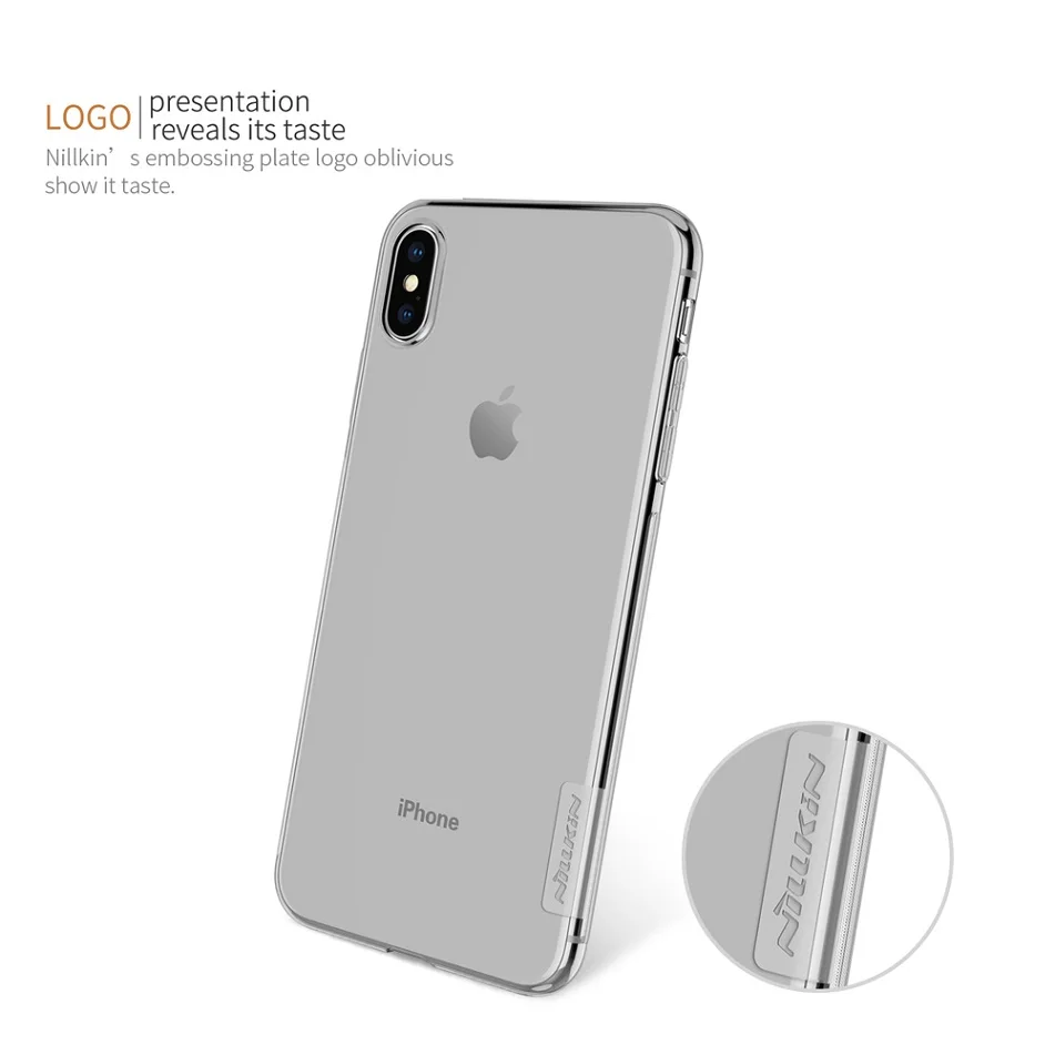 Для iPhone Xs Max чехол 6,5 дюймов Nillkin натуральный прозрачный мягкий кремний защитный чехол для iPhone xs plus чехол из ТПУ