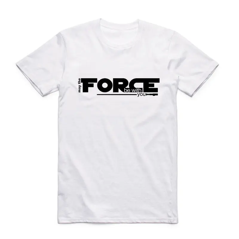 2019 Men And Women May The Force Be With You Fashion T Shirt O-Neck Short Sleeve Summer Casual Unisex movie fan T-shirt HCP969 | Мужская