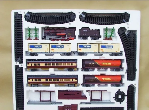 Бесплатная доставка! Длинные паровоз 9 4 метров рельсы для поезда игрушечная