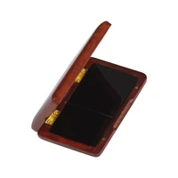 good quality solid wood reed case wooden holder box for tenor alto soprano saxophone clarinet reeds 2pcs capacity