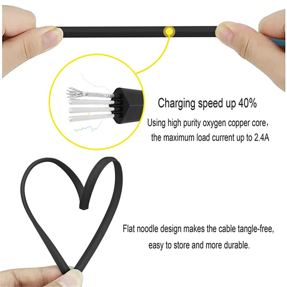 2 а микро USB кабель из цинкового сплава металла и ПВХ шнур для синхронизации