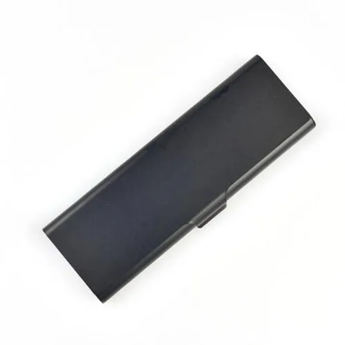 Новые канцелярские металлический пенал доя карандашей, пенал Чехол пенал для ручек Алюминий сплав мелкой плотные контейнеры для хранения принадлежностей для друзей детских подарков BD81 - Цвет: Черный