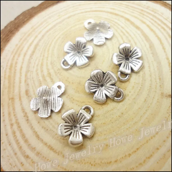 52 pcs Vintage silver flowers zinc alloy charms pendant DIY Bracelet Necklace metal jewelry accessories Making | Украшения и